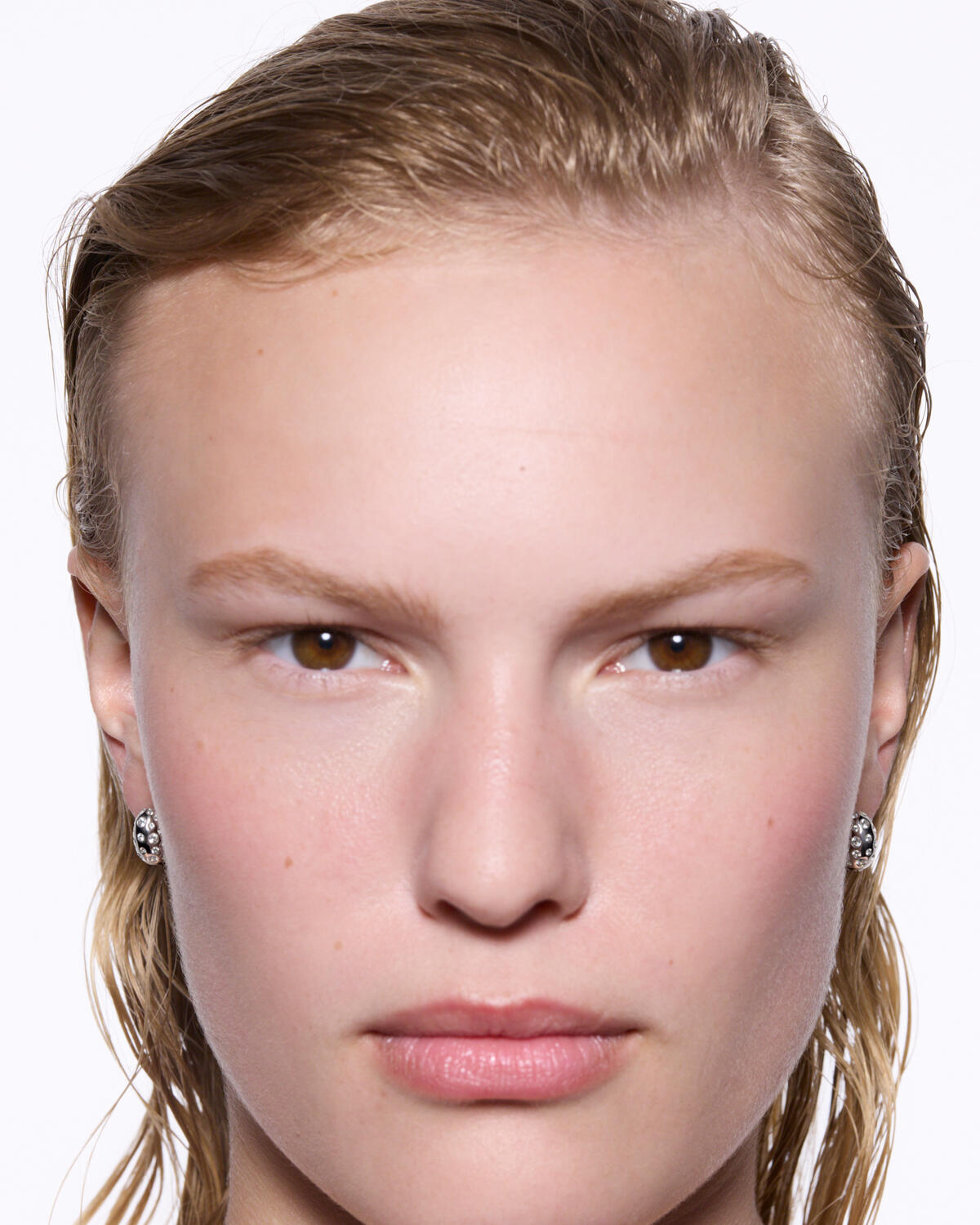 Tryvann Popcorn ørering - sølv